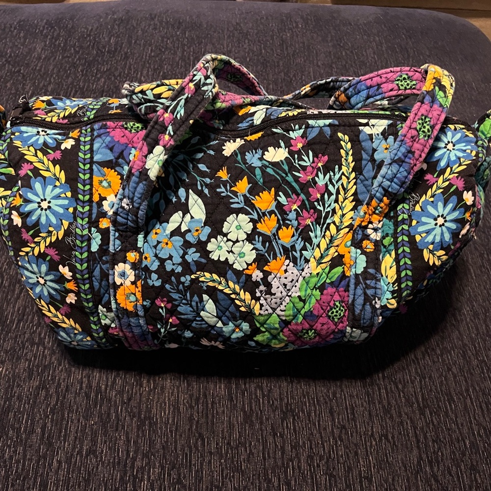 Vera Bradley Duffel Travel Bag Signature Midnight Blues